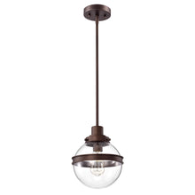 Load image into Gallery viewer, RADIANCE goods Transitional 1 Light Oil Rubbed Bronze Ceiling Pendant 9&quot; Wide
