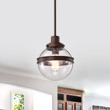 Load image into Gallery viewer, RADIANCE goods Transitional 1 Light Oil Rubbed Bronze Ceiling Pendant 9&quot; Wide
