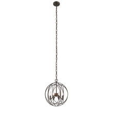 Load image into Gallery viewer, RADIANCE goods Farmhouse 4 Light Rubbed Bronze Ceiling Pendant 15.5&quot; Wide
