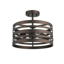 Load image into Gallery viewer, RADIANCE goods 2 Light Rubbed Bronze Semi-Flush Ceiling Mount 13&quot; Wide
