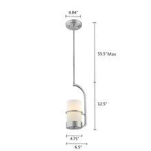 Load image into Gallery viewer, RADIANCE goods Contemporary 1 Light Brushed Nickel Ceiling Pendant 7&quot; Wide
