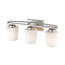 Load image into Gallery viewer, RADIANCE goods 3 Light Brushed Nickel Finish Bath Vanity Fixture 23&quot; Wide
