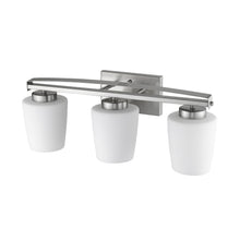 Load image into Gallery viewer, RADIANCE goods 3 Light Brushed Nickel Finish Bath Vanity Fixture 23&quot; Wide
