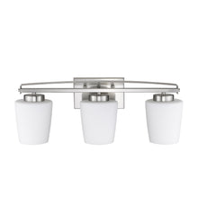 Load image into Gallery viewer, RADIANCE goods 3 Light Brushed Nickel Finish Bath Vanity Fixture 23&quot; Wide
