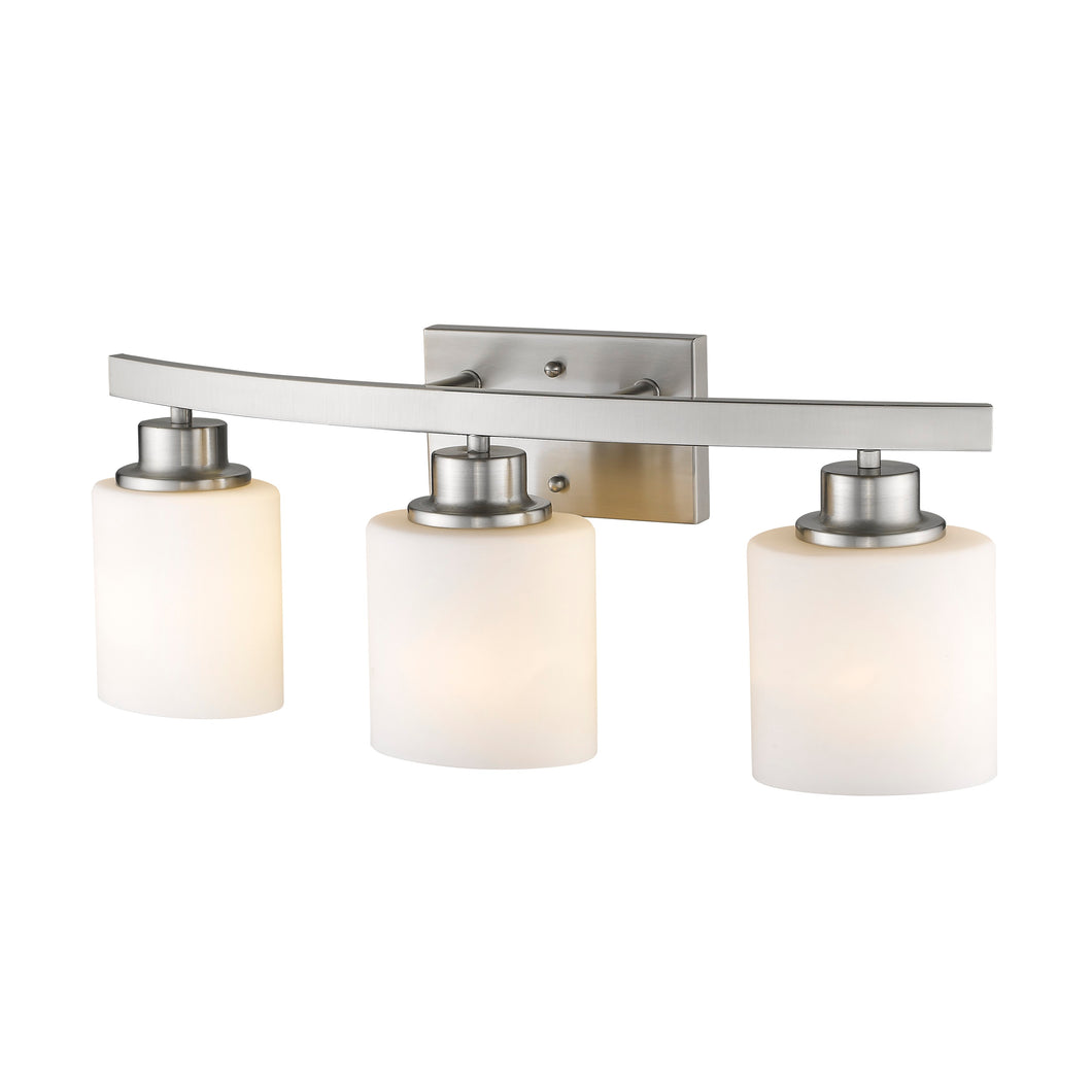 RADIANCE goods 3 Light Brushed Nickel Finish Bath Vanity Fixture 23