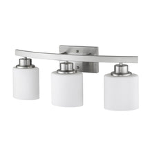 Load image into Gallery viewer, RADIANCE goods 3 Light Brushed Nickel Finish Bath Vanity Fixture 23&quot; Wide
