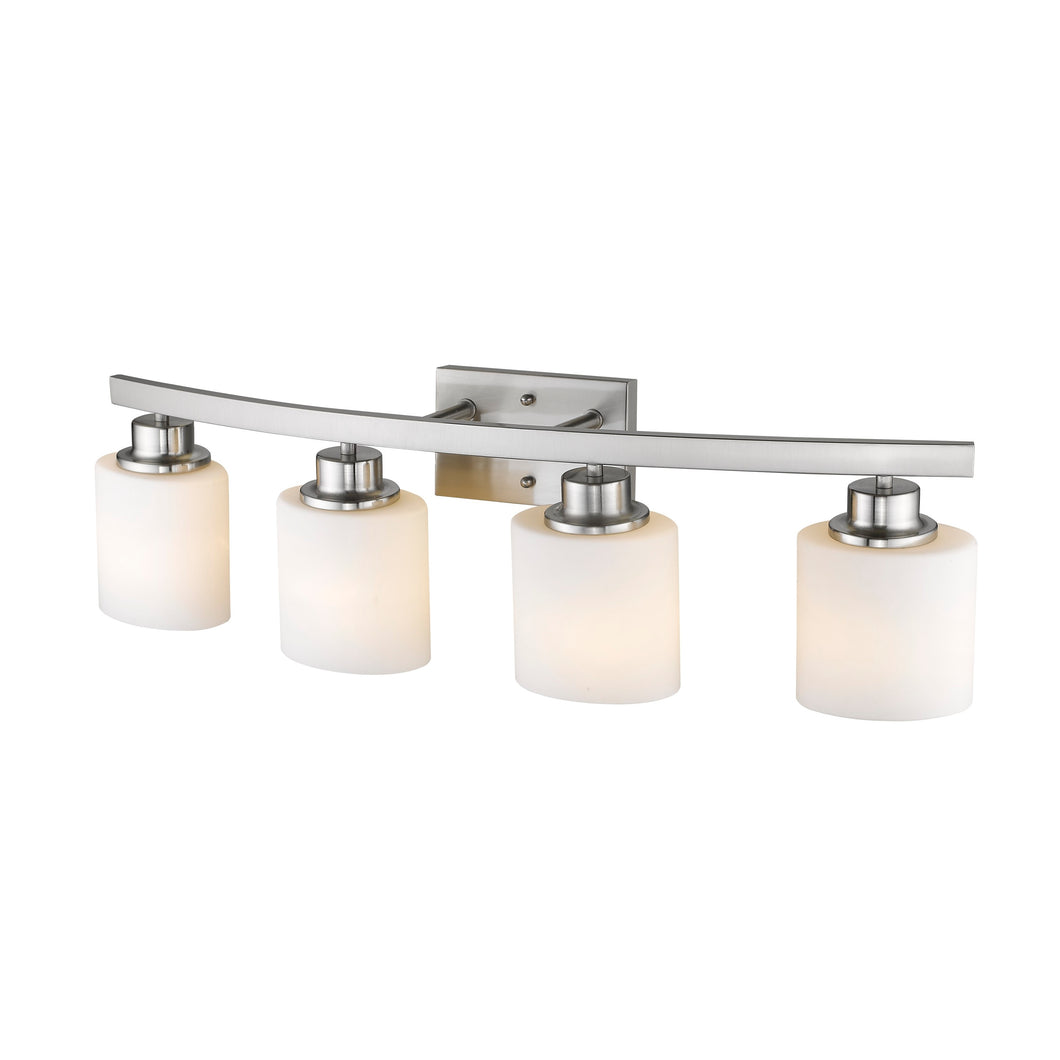 RADIANCE goods 4 Light Brushed Nickel Finish Bath Vanity Fixture 32