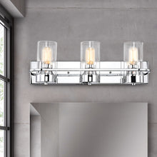 Load image into Gallery viewer, RADIANCE goods 3 Light Chrome Finish Bath Vanity Fixture 22&quot; Wide
