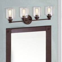 Load image into Gallery viewer, RADIANCE goods 4 Light Rubbed Bronze Finish Bath Vanity Fixture 30&quot; Wide
