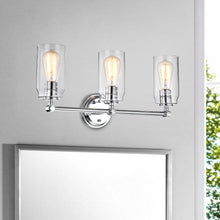 Load image into Gallery viewer, RADIANCE goods 3 Light Chrome Finish Bath Vanity Fixture 23&quot; Wide
