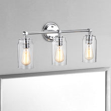 Load image into Gallery viewer, RADIANCE goods 3 Light Chrome Finish Bath Vanity Fixture 23&quot; Wide
