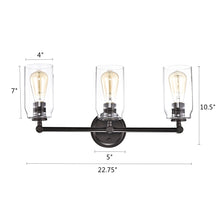 Load image into Gallery viewer, RADIANCE goods 3 Light Rubbed Bronze Finish Bath Vanity Fixture 23&quot; Wide
