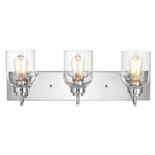 Load image into Gallery viewer, RADIANCE goods 3 Light Chrome Finish Bath Vanity Fixture 24&quot; Wide
