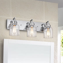 Load image into Gallery viewer, RADIANCE goods 3 Light Chrome Finish Bath Vanity Fixture 24&quot; Wide
