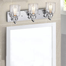 Load image into Gallery viewer, RADIANCE goods 3 Light Chrome Finish Bath Vanity Fixture 24&quot; Wide
