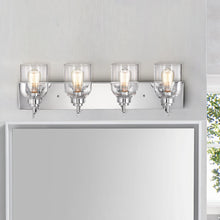 Load image into Gallery viewer, RADIANCE goods 4 Light Chrome Finish Bath Vanity Fixture 30 &quot; Wide
