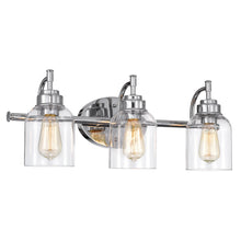 Load image into Gallery viewer, RADIANCE goods 3 Light Chrome Finish Bath Vanity Fixture 24&quot; Wide
