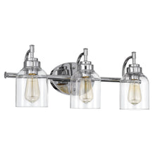 Load image into Gallery viewer, RADIANCE goods 3 Light Chrome Finish Bath Vanity Fixture 24&quot; Wide
