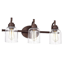 Load image into Gallery viewer, RADIANCE goods 3 Light Rubbed Bronze Finish Bath Vanity Fixture 24&quot; Wide
