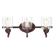 Load image into Gallery viewer, RADIANCE goods 3 Light Rubbed Bronze Finish Bath Vanity Fixture 24&quot; Wide
