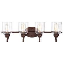 Load image into Gallery viewer, RADIANCE goods 4 Light Rubbed Bronze Finish Bath Vanity Fixture 30&quot; Wide
