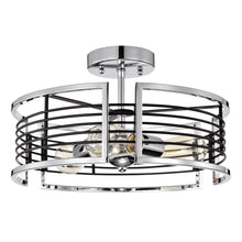 Load image into Gallery viewer, RADIANCE goods 3 Light Chrome Semi-Flush Ceiling Mount 15&quot; Wide
