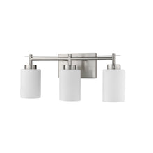 Load image into Gallery viewer, RADIANCE goods 3 Light Brushed Nickel Finish Bath Vanity Fixture 21&quot; Wide
