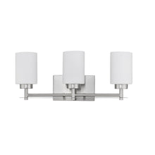 Load image into Gallery viewer, RADIANCE goods 3 Light Brushed Nickel Finish Bath Vanity Fixture 21&quot; Wide
