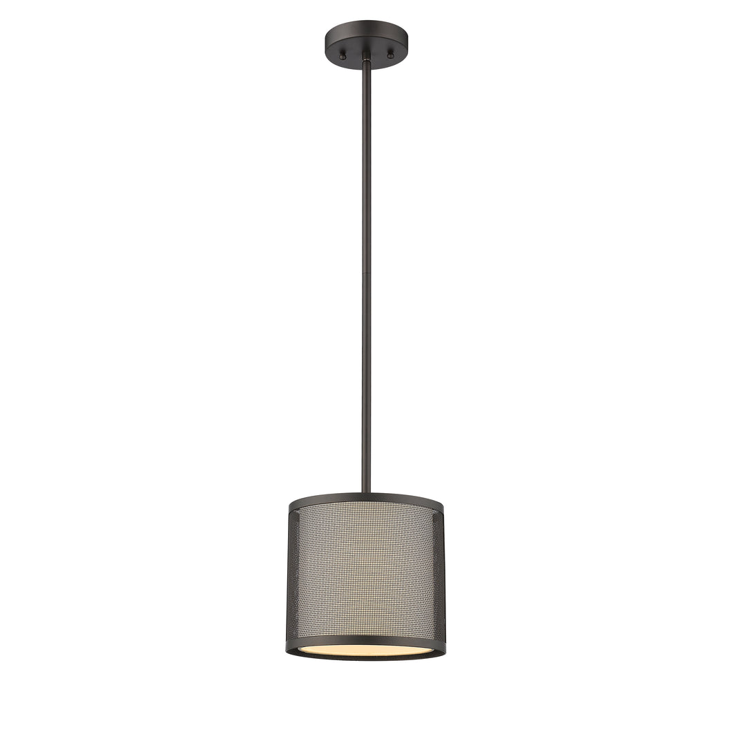 RADIANCE goods Transitional 1 Light Rubbed Bronze Ceiling Pendant 8