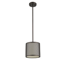 Load image into Gallery viewer, RADIANCE goods Transitional 1 Light Rubbed Bronze Ceiling Pendant 8&quot; Wide
