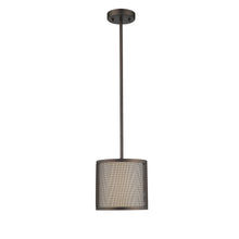 Load image into Gallery viewer, RADIANCE goods Transitional 1 Light Rubbed Bronze Ceiling Pendant 8&quot; Wide
