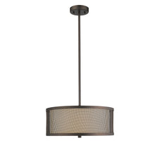 Load image into Gallery viewer, RADIANCE goods Transitional 3 Light Rubbed Bronze Ceiling Pendant 16&quot; Wide
