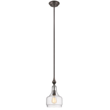 Load image into Gallery viewer, RADIANCE goods Transitional 1 Light Rubbed Bronze Ceiling Pendant 8&quot; Wide
