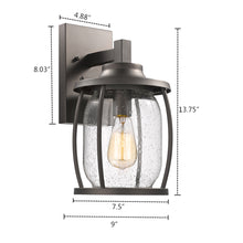 Load image into Gallery viewer, RADIANCE goods 1 Light Rubbed Bronze Outdoor Wall Sconce 14&quot; Tall
