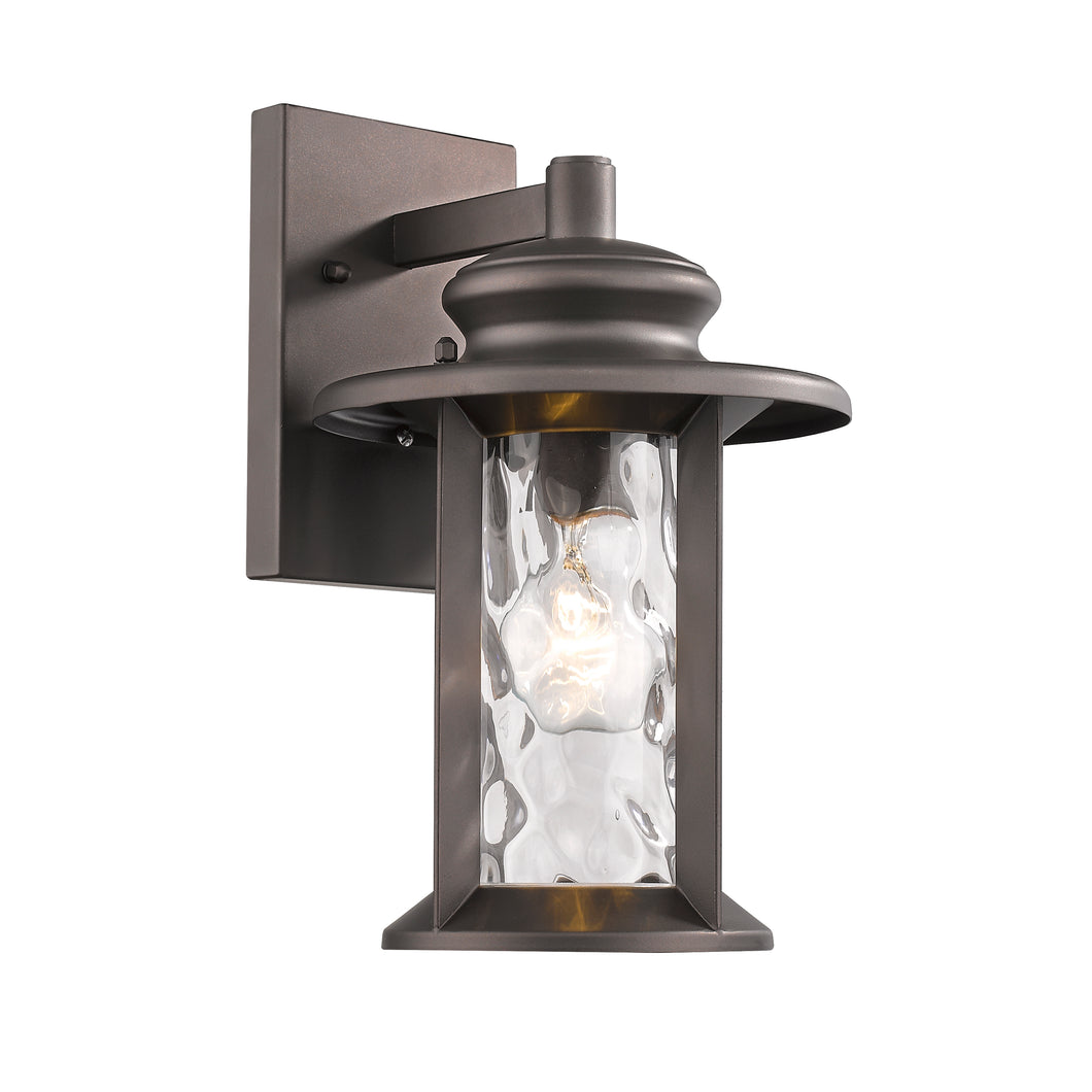 RADIANCE goods 1 Light Rubbed Bronze Outdoor Wall Sconce 12