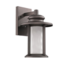 Load image into Gallery viewer, RADIANCE goods Embedded LED Rubbed Bronze Outdoor Wall Sconce 12&quot; Tall
