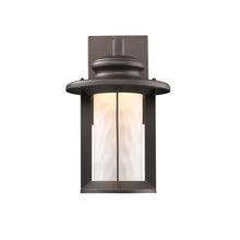 Load image into Gallery viewer, RADIANCE goods Embedded LED Rubbed Bronze Outdoor Wall Sconce 12&quot; Tall
