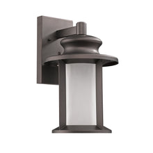 Load image into Gallery viewer, RADIANCE goods Embedded LED Rubbed Bronze Outdoor Wall Sconce 14&quot; Tall
