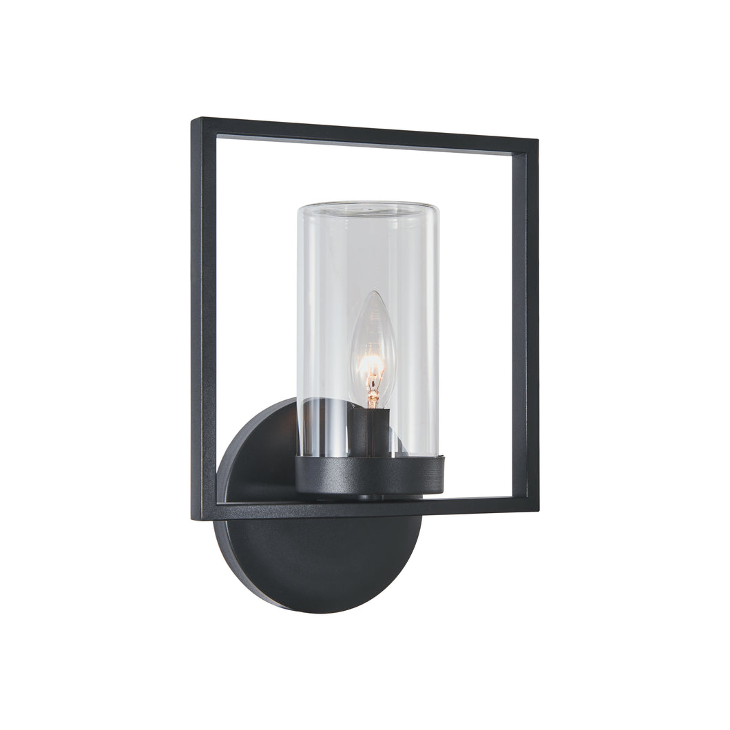 RADIANCE goods 1 Light Textured Black Outdoor/Indoor Wall Sconce 13