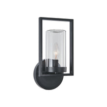 Load image into Gallery viewer, RADIANCE goods 1 Light Textured Black Outdoor/Indoor Wall Sconce 13&quot; Tall
