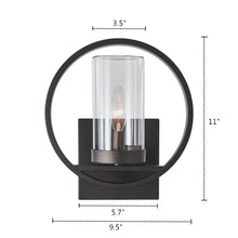 Load image into Gallery viewer, RADIANCE goods 1 Light Rubbed Bronze Outdoor/Indoor Wall Sconce 11&quot; Tall
