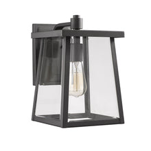 Load image into Gallery viewer, RADIANCE goods 1 Light Textured Black Outdoor Wall Sconce 12&quot; Tall
