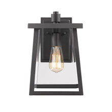 Load image into Gallery viewer, RADIANCE goods 1 Light Textured Black Outdoor Wall Sconce 12&quot; Tall

