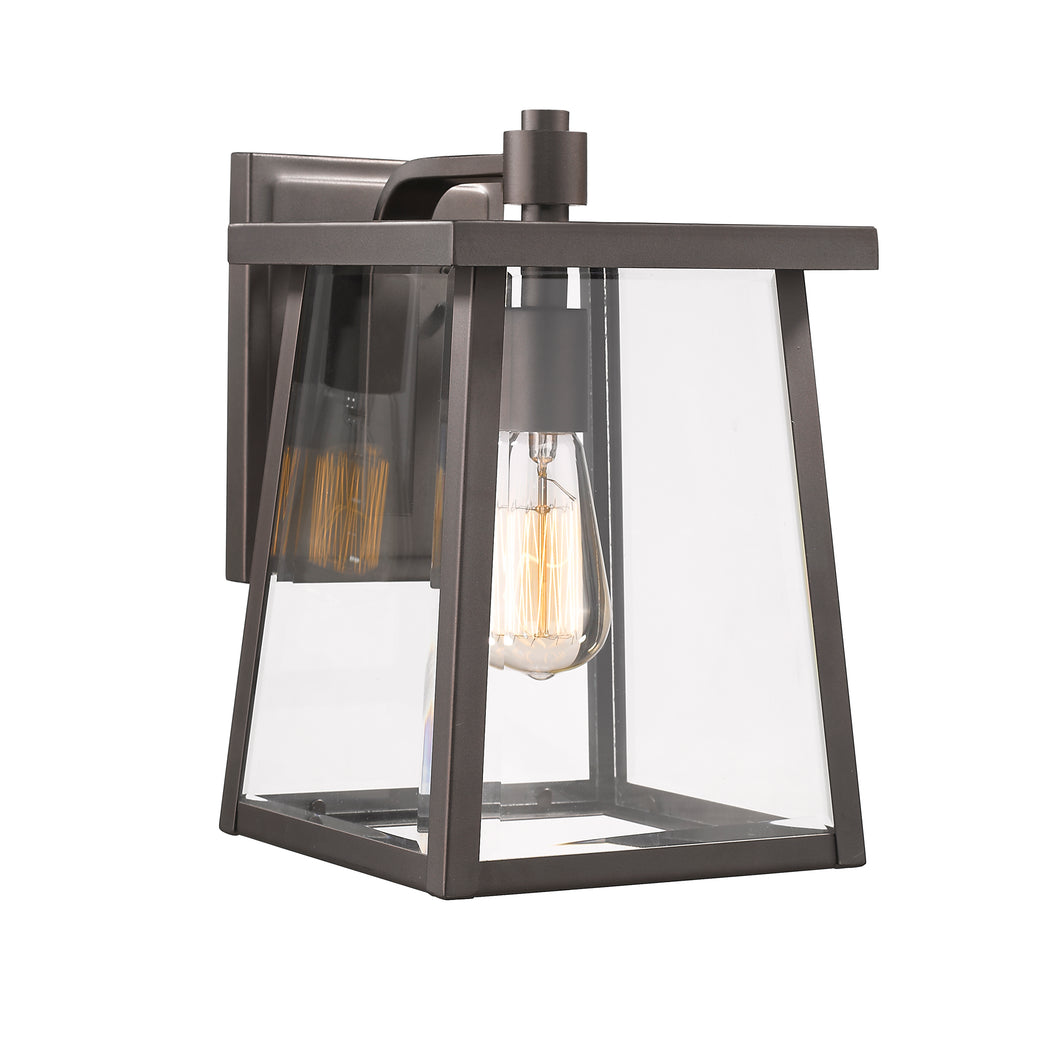 RADIANCE goods 1 Light Rubbed Bronze Outdoor Wall Sconce 12