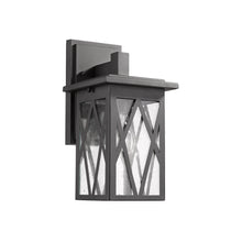 Load image into Gallery viewer, RADIANCE goods 1 Light Textured Black Outdoor Wall Sconce 12&quot; Tall
