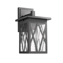 Load image into Gallery viewer, RADIANCE goods 1 Light Textured Black Outdoor Wall Sconce 14&quot; Tall
