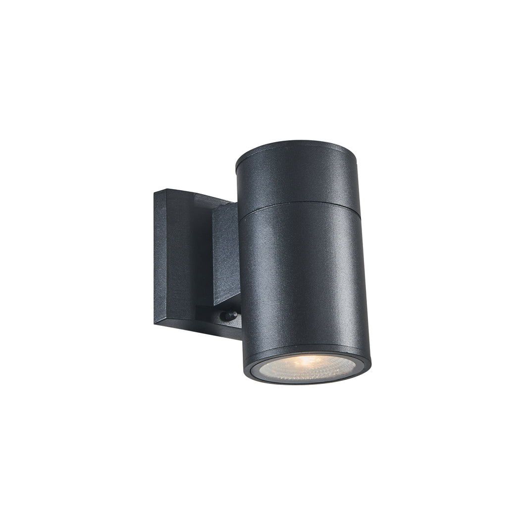 RADIANCE goods Embedded LED Textured Black Outdoor/Indoor Wall Sconce 6
