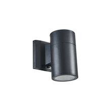 Load image into Gallery viewer, RADIANCE goods Embedded LED Textured Black Outdoor/Indoor Wall Sconce 6&quot; Tall
