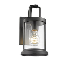 Load image into Gallery viewer, RADIANCE goods 1 Light Textured Black Outdoor Wall Sconce 11&quot; Tall
