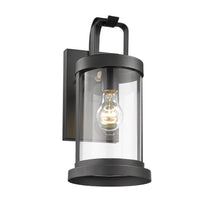 Load image into Gallery viewer, RADIANCE goods 1 Light Textured Black Outdoor Wall Sconce 15&quot; Tall
